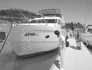 The Princess motor yacht drew quite a few admirers and even with a $3.7 million price tag drew a few serious enquiries.